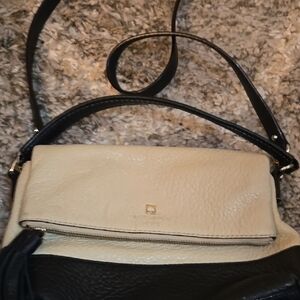 Black and Cream Leather Bag